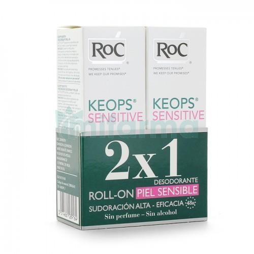 DESODORANTE ROC MUJER 2X1 ROLL-ON PIEL SENSIBLE 30 ML + 30 ML