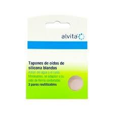 ALVITA TAPONES DE OÍDOS DE SILICONA BLANDOS 3 PARES REUTILIZABLES