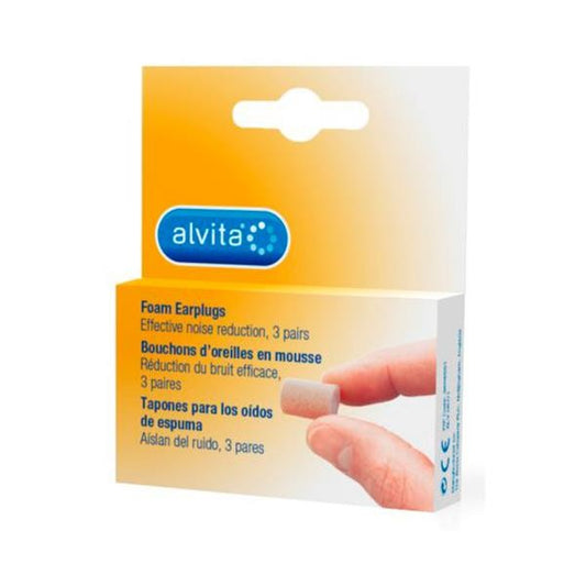 ALVITA TAPONES PARA LOS OÍDOS DE ESPUMA 3 PARES